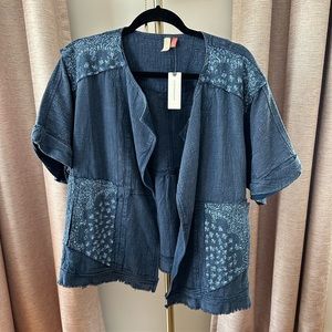 NWT Pilcro by Anthropologie Chambray Top